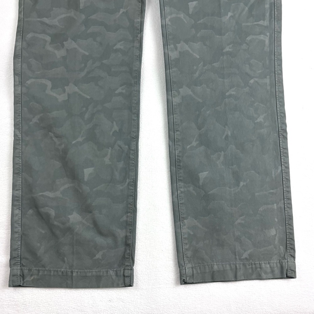 NWT Banana Republic Green Aiden Camo 100% Cotton Slim Straight Chino Pants 36/36 - Picture 5 of 16